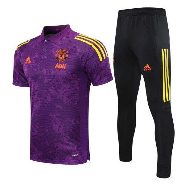 Polo Manchester United Conjunto Completo 2021-22 Purpura